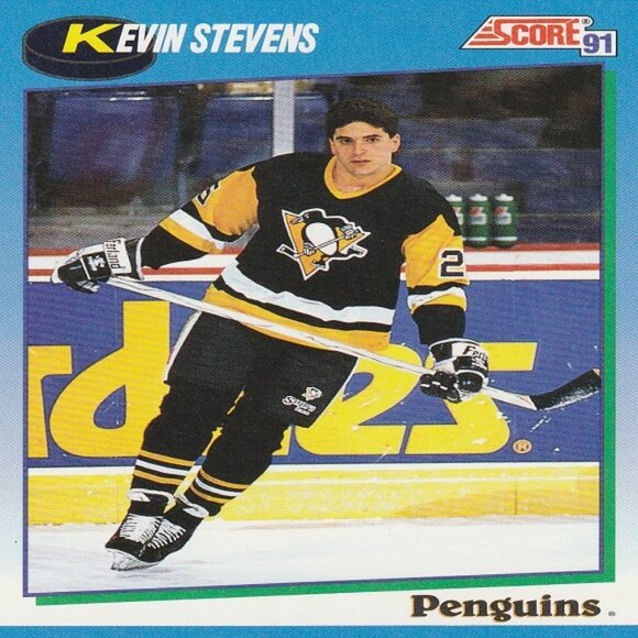 Kevin Stevens Pittsburgh Penguins NHL Hockey Card Collection  - 10 Card Set - Picture 9 of 11